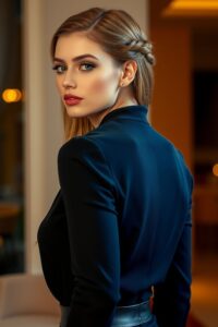  Half-Up, Half-Down with Braid