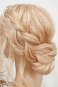 Messy Boho Braided Bun
