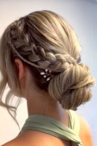Boho-Chic Braided Bun