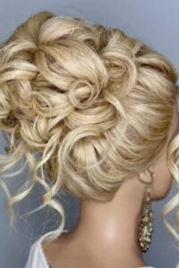 Glamorous Updo with Curls