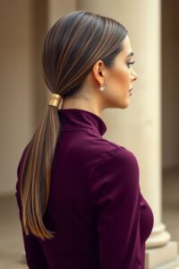 Sleek Low Ponytail