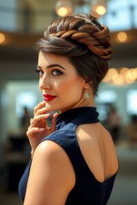 Luxe Updo with Braided Detail