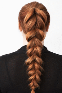 Messy Braided Ponytail