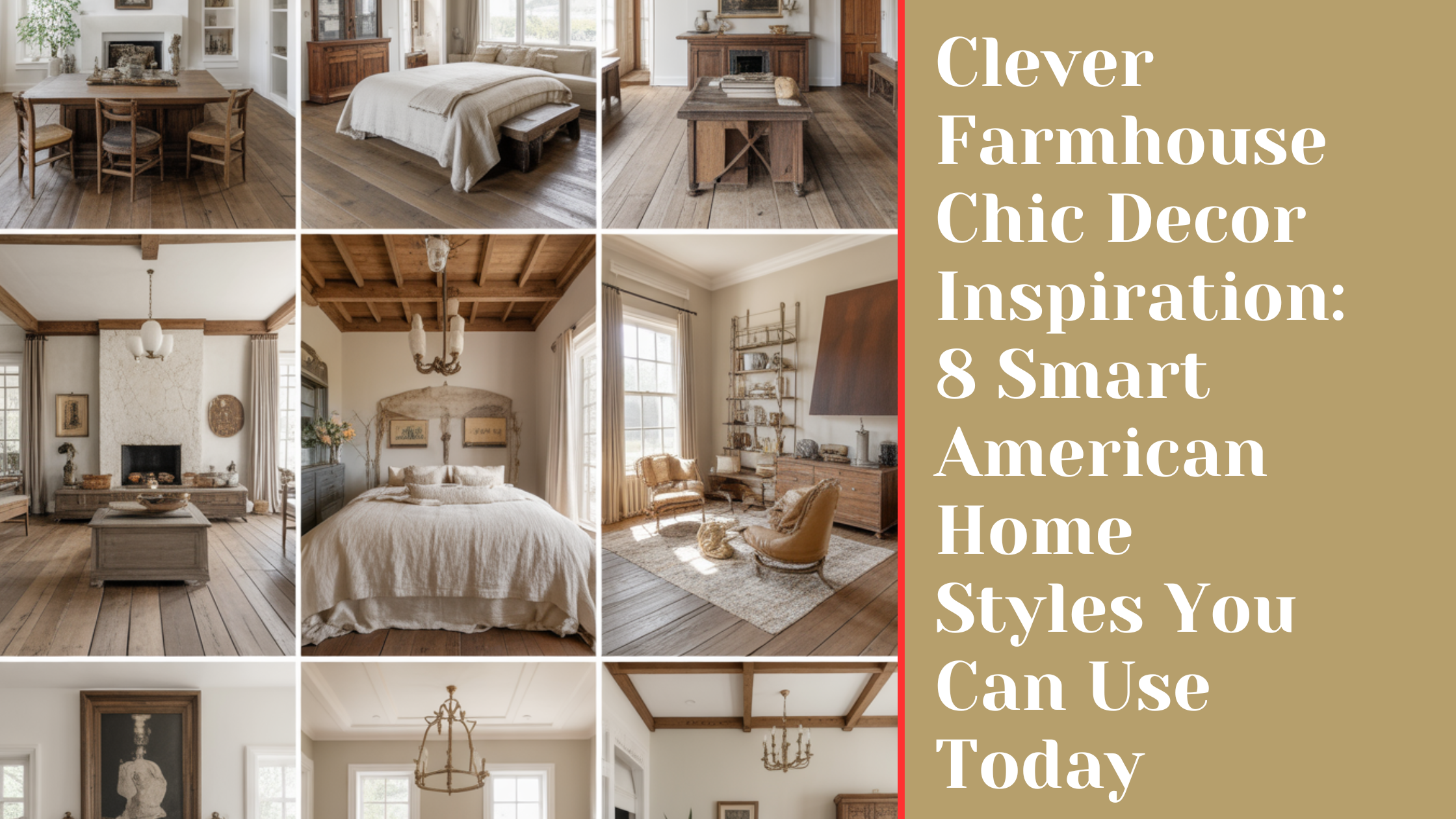 Clever Farmhouse Chic Decor Inspiration: 8 Smart American Home Styles You Can Use Today